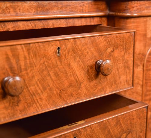 VICTORIAN WALNUT LINEN PRESS - ADDITIONAL PHOTO 14