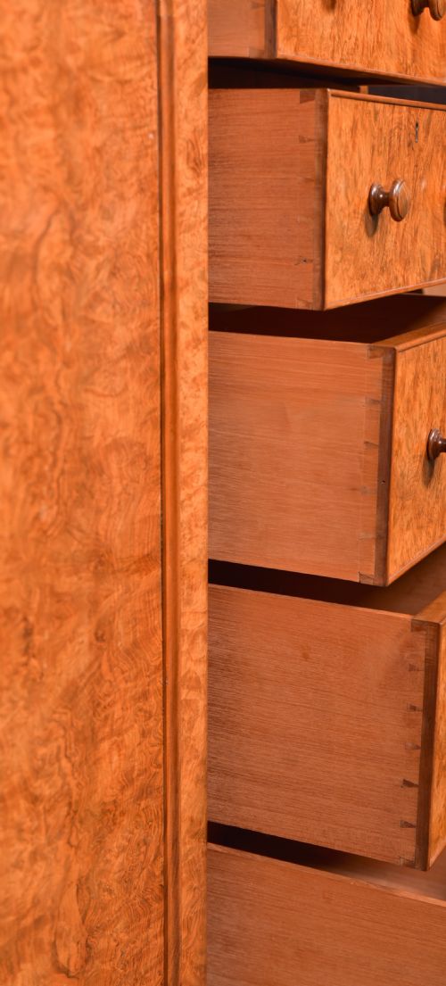 VICTORIAN WALNUT LINEN PRESS - ADDITIONAL PHOTO 18