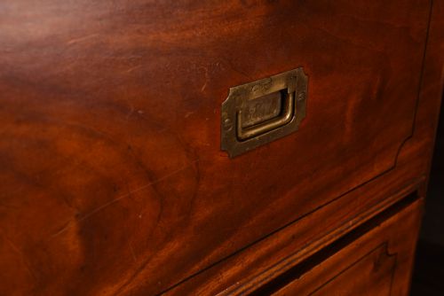 CAMPHOR WOOD CAMPAIGN CHEST OF DRAWERS - ADDITIONAL PHOTO 4