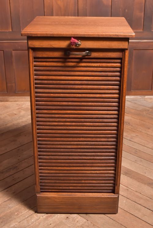Edwardian Oak Filing / Music Cabinet
