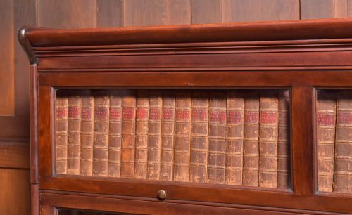 MAHOGANY DOUBLE SECTIONAL BOOKCASE - ADDITIONAL PHOTO 8