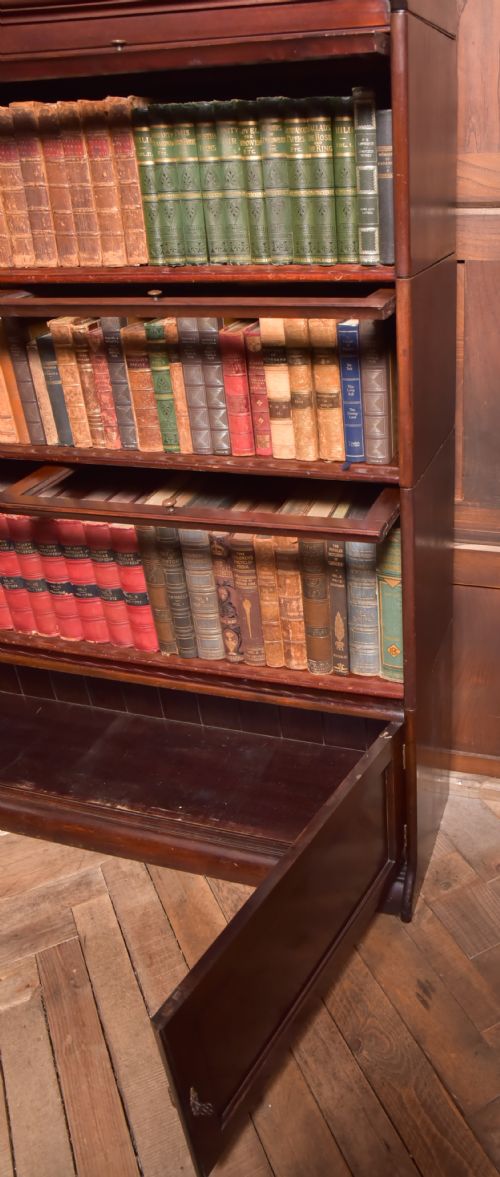 MAHOGANY DOUBLE SECTIONAL BOOKCASE - ADDITIONAL PHOTO 10
