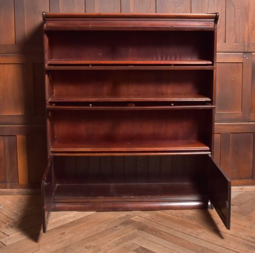 MAHOGANY DOUBLE SECTIONAL BOOKCASE - ADDITIONAL PHOTO 11