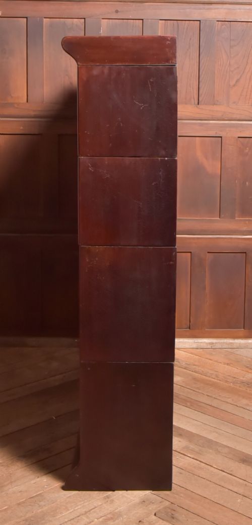MAHOGANY DOUBLE SECTIONAL BOOKCASE - ADDITIONAL PHOTO 12