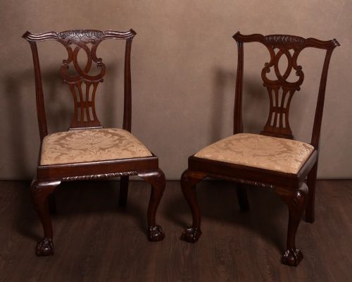 Pair of Chippendale Style Chairs