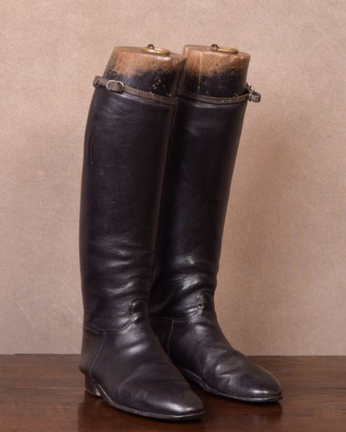 Edwardian Leather Riding Boots