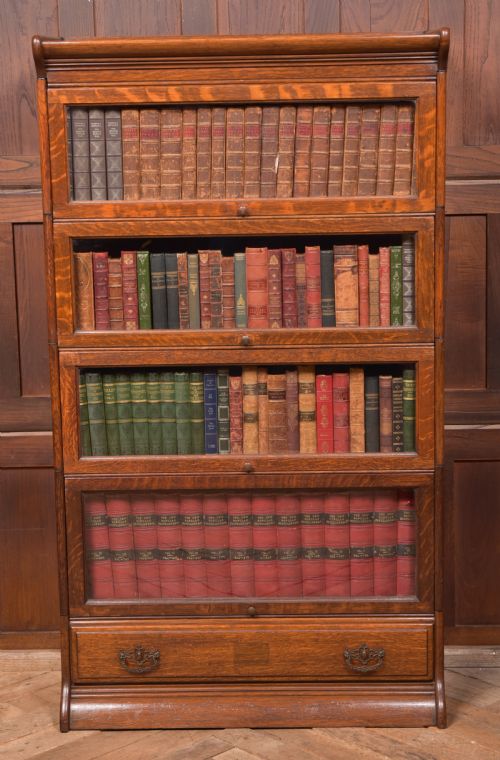 Edwardian 4 Sectional Bookcase