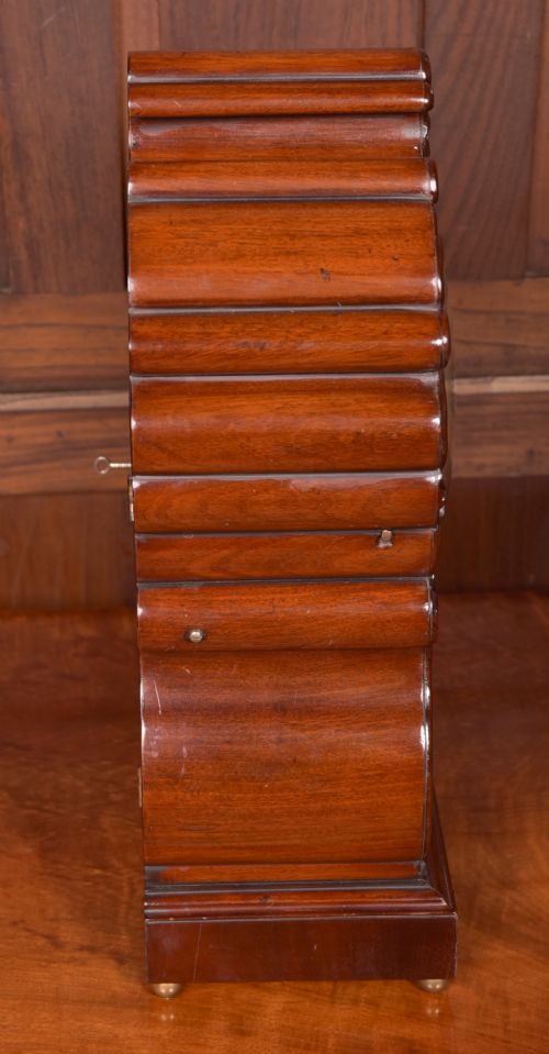VICTORIAN MAHOGANY BRACKET CLOCK - ADDITIONAL PHOTO 7