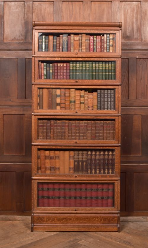 Globe Wernicke 6 Sectional Oak Bookcase