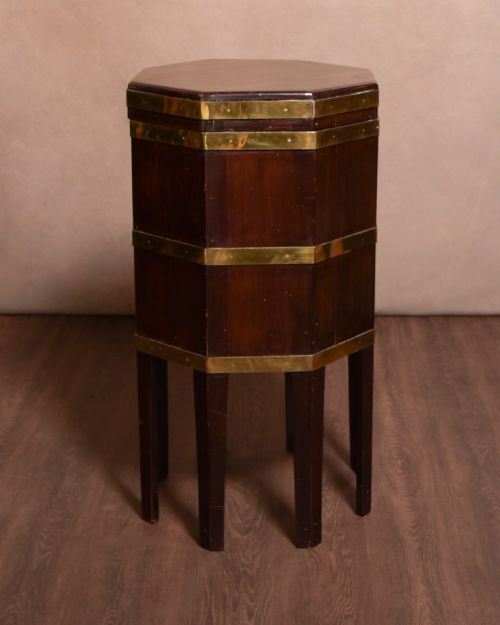 George III Brass Bound Mahogany Cellaret