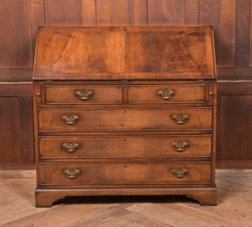 Edwardian Walnut Writing Bureau