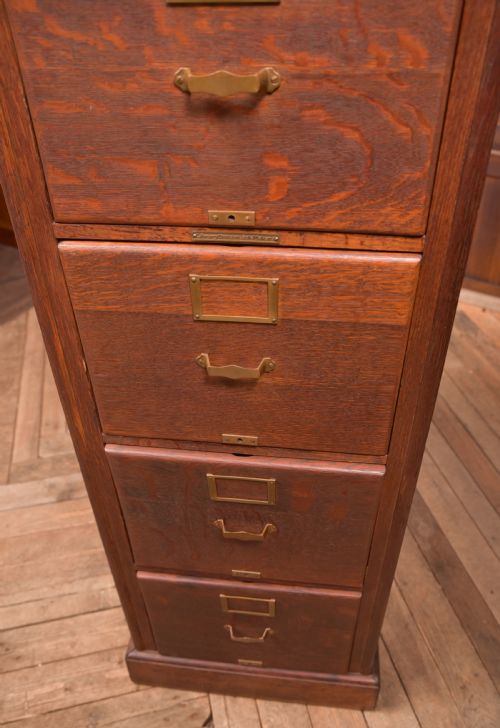 fig 2. Library Bureau Oak Filing Cabinet