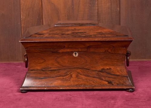 Victorian Rosewood Tea Caddy