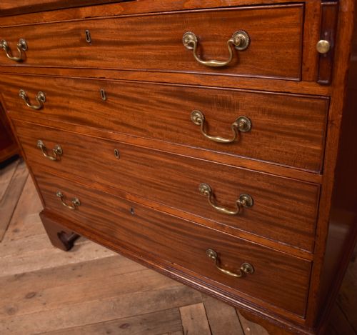 GEORGIAN MAHOGANY WRITING BUREAU - ADDITIONAL PHOTO 3
