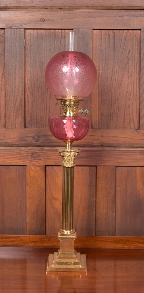 Victorian Brass Oil/ Paraffin Lamp