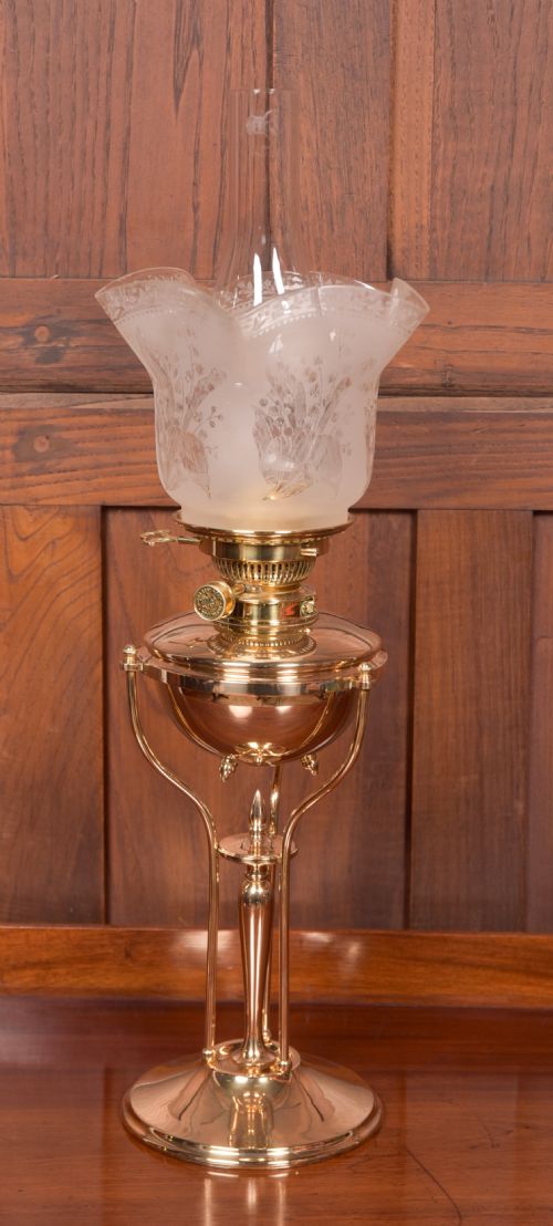 James Gray & Son of Edinburgh Brass Oil / Paraffin Lamp