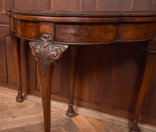 EDWARDIAN DEMI LUNE CARD TABLE - ADDITIONAL PHOTO 1