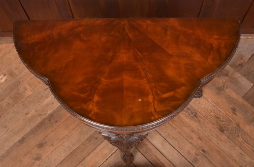 EDWARDIAN DEMI LUNE CARD TABLE - ADDITIONAL PHOTO 12