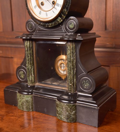 VICTORIAN FRENCH MARBLE CLOCK PINCHON FILS PARIS - ADDITIONAL PHOTO 1