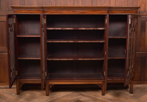 MAHOGANY CHINESE CHIPPENDALE STYLE BOOKCASE DISPLAY CABINET - ADDITIONAL PHOTO 14