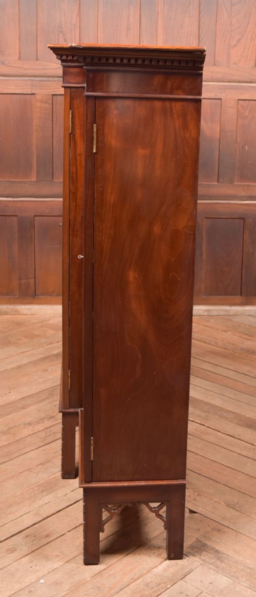 MAHOGANY CHINESE CHIPPENDALE STYLE BOOKCASE DISPLAY CABINET - ADDITIONAL PHOTO 18