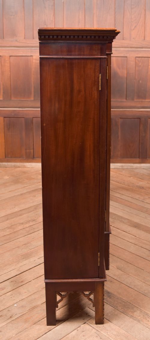 MAHOGANY CHINESE CHIPPENDALE STYLE BOOKCASE DISPLAY CABINET - ADDITIONAL PHOTO 21