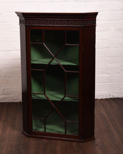 Edwardian Mahogany Corner Cabinet