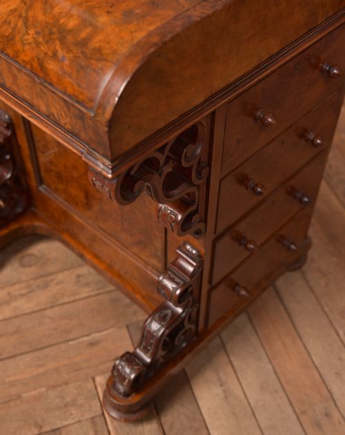 VICTORIAN WALNUT POP UP PIANO DAVENPORT - ADDITIONAL PHOTO 2