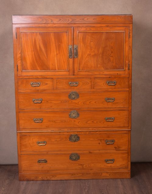 Japanese Elm Wood Dansu/ Tansu