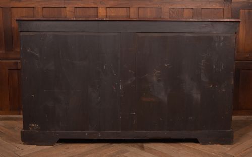 VICTORIAN EBONIZED BREAKFRONT CREDENZA DISPLAY CABINET - ADDITIONAL PHOTO 12