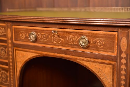 fig 1.  Edwardian Maple & Co Writing Desk 