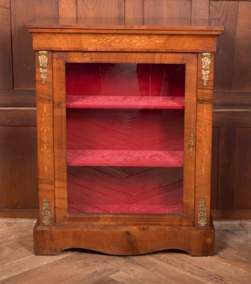 VICTORIAN WALNUT PIER DISPLAY CABINET - ADDITIONAL PHOTO 1