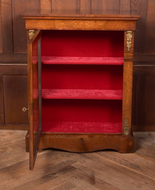 VICTORIAN WALNUT PIER DISPLAY CABINET - ADDITIONAL PHOTO 2