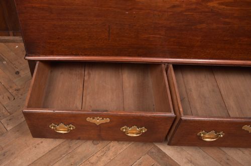 GEORGIAN MAHOGANY MULE CHEST HOUSE KEEPER'S TRUNK - ADDITIONAL PHOTO 11
