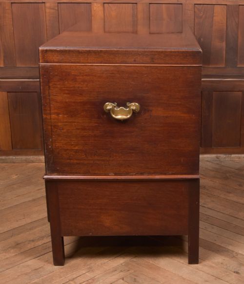GEORGIAN MAHOGANY MULE CHEST HOUSE KEEPER'S TRUNK - ADDITIONAL PHOTO 18