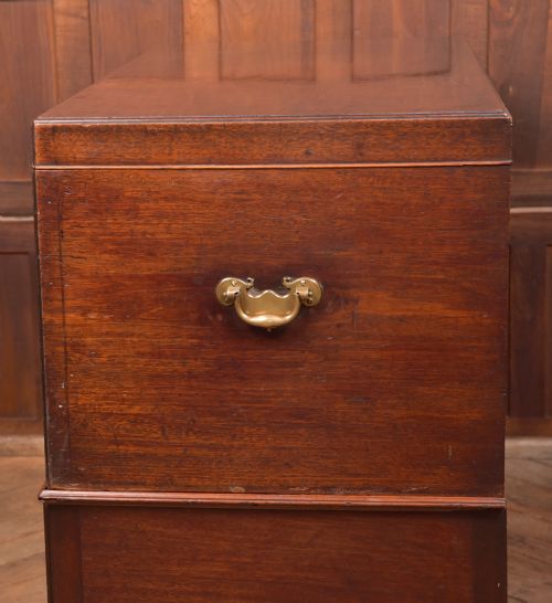 GEORGIAN MAHOGANY MULE CHEST HOUSE KEEPER'S TRUNK - ADDITIONAL PHOTO 19