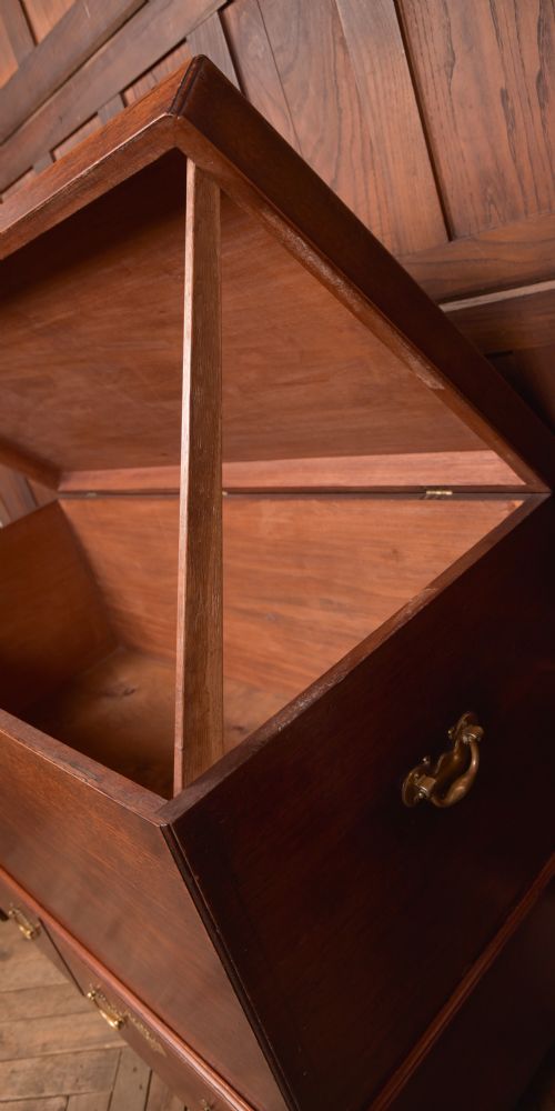 GEORGIAN MAHOGANY MULE CHEST HOUSE KEEPER'S TRUNK - ADDITIONAL PHOTO 22