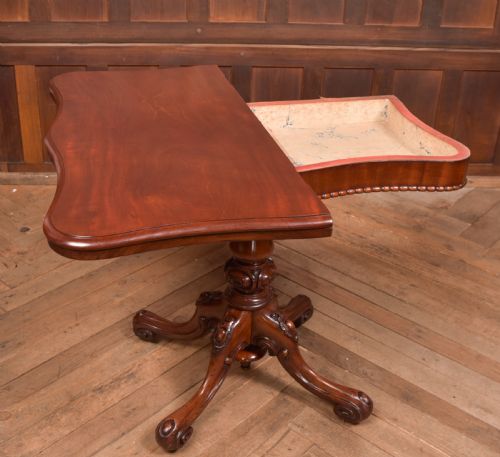 VICTORIAN MAHOGANY TEA TABLE - ADDITIONAL PHOTO 4