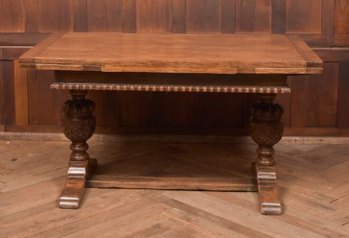 Edwardian Oak Pull Out Table