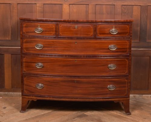 Georgian Bow Front Chest of Drawers