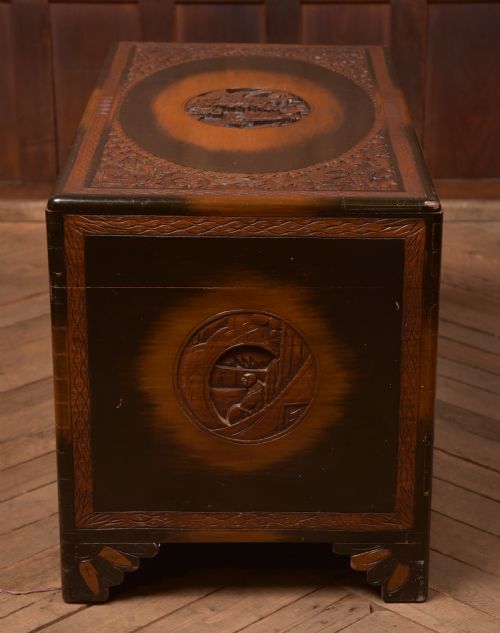 CHINESE CAMPHOR WOOD STORAGE BLANKET BOX - ADDITIONAL PHOTO 12