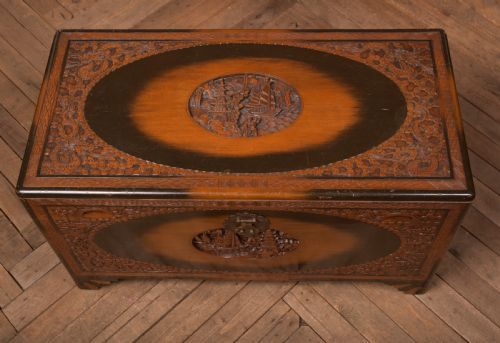 CHINESE CAMPHOR WOOD STORAGE BLANKET BOX - ADDITIONAL PHOTO 14