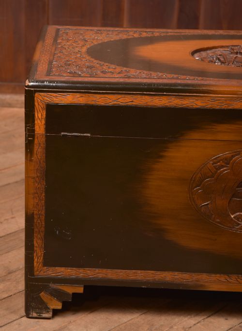 CHINESE CAMPHOR WOOD STORAGE BLANKET BOX - ADDITIONAL PHOTO 20