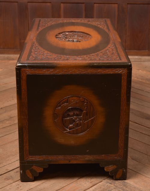 CHINESE CAMPHOR WOOD STORAGE BLANKET BOX - ADDITIONAL PHOTO 22