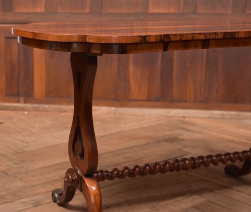 VICTORIAN ROSEWOOD STRETCHER TABLE - ADDITIONAL PHOTO 1