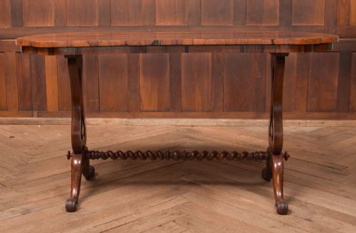 VICTORIAN ROSEWOOD STRETCHER TABLE - ADDITIONAL PHOTO 7