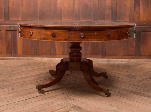 Georgian Mahogany Drum Table
