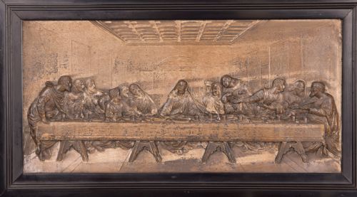 19TH CENTURY METAL WORK THE LAST SUPPER - ADDITIONAL PHOTO 1