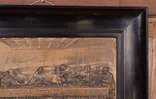 19TH CENTURY METAL WORK THE LAST SUPPER - ADDITIONAL PHOTO 6