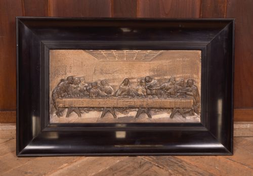 19TH CENTURY METAL WORK THE LAST SUPPER - ADDITIONAL PHOTO 9